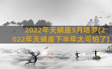 2022年天蝎座5月塔罗(2022年天蝎座下半年太可怕了)