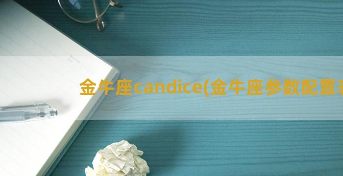 金牛座candice(金牛座参数配置表)